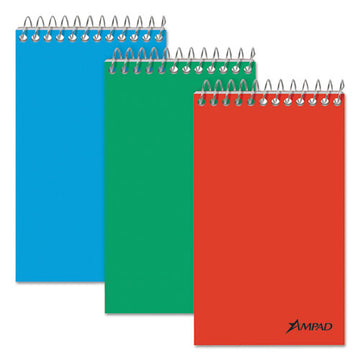 Ampad® Memo Pads, Narrow Rule, Assorted Cover Colors, 60 White 3 X 5 Sheets, 3-pack freeshipping - TVN Wholesale